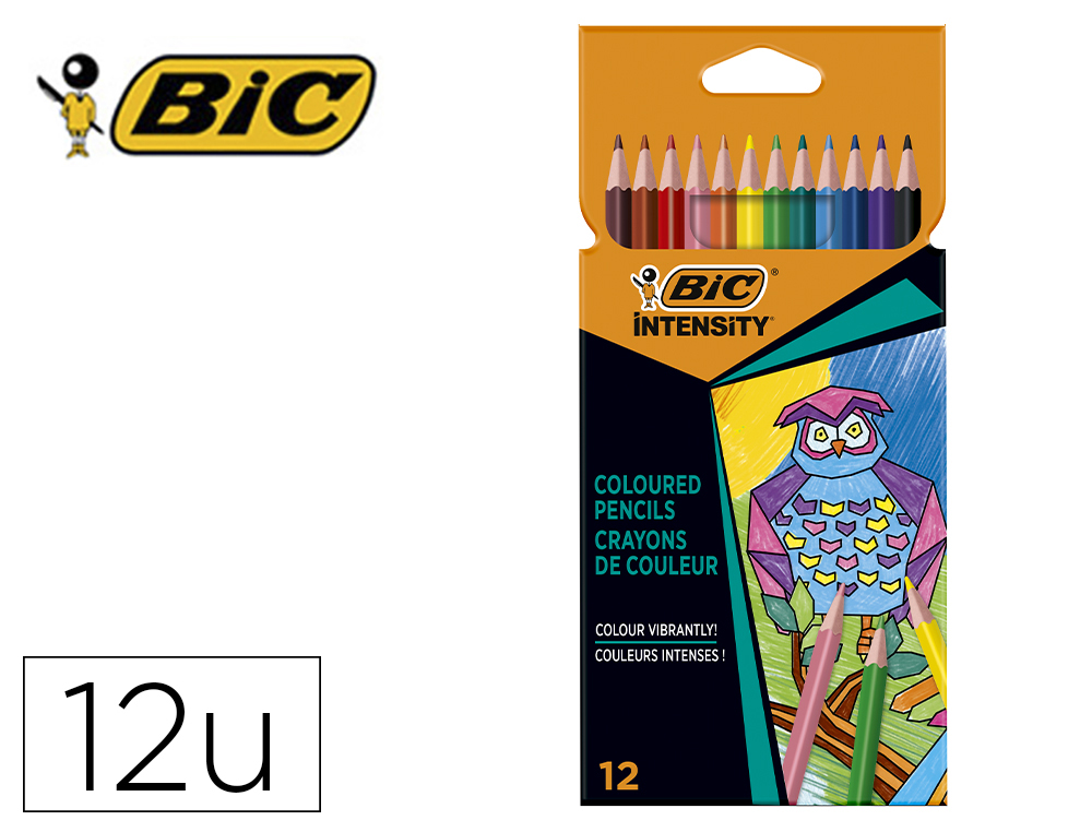 LAPICES DE COLORES INTENSITY CAJA DE 12 UNIDADES COLORES SURTIDOS
