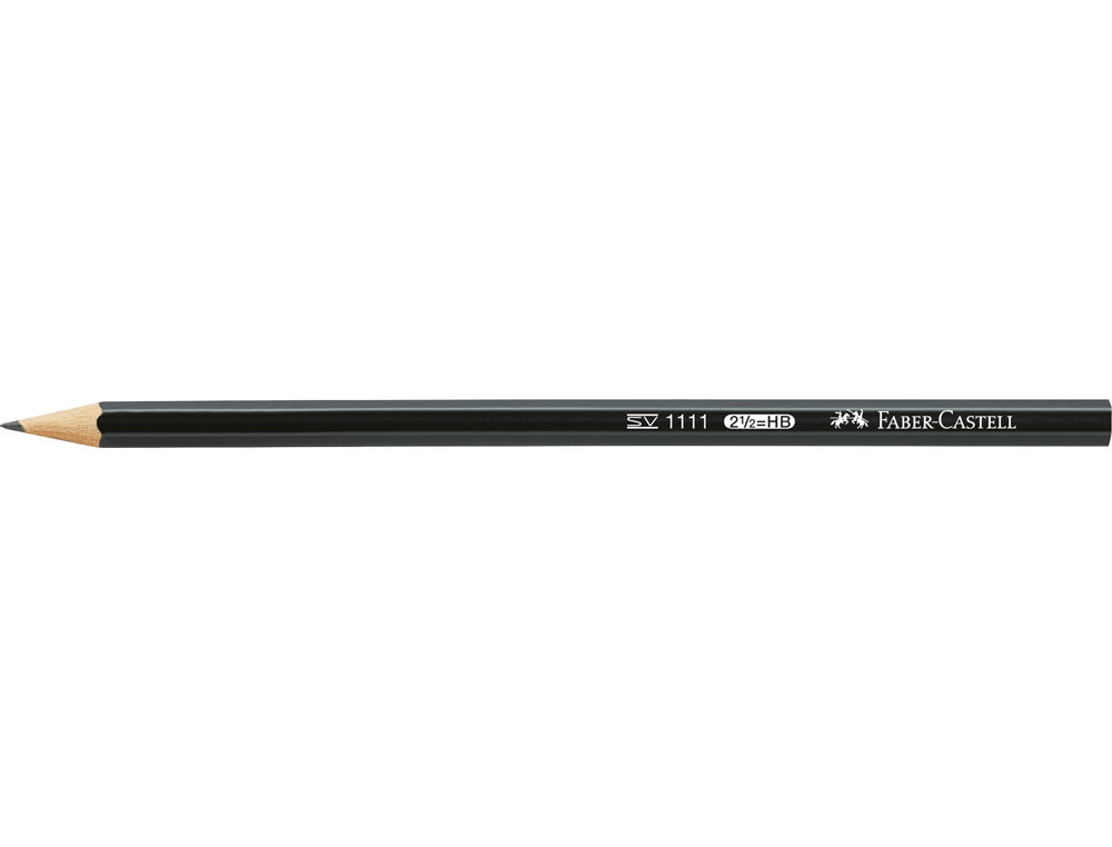 LAPICES DE GRAFITO FABER CASTELL BLACKMATT 1111 HB