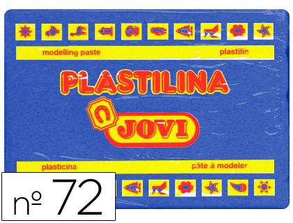 PLASTILINA JOVI 72 AZUL OSCURO UNIDAD TAMAO GRANDE