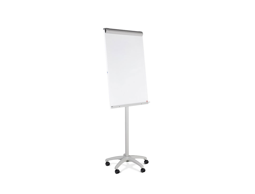 PIZARRA BLANCA ROCADA PARA CONFERENCIAS METALICA MAGNETICA CON RUEDAS 68X104 CM