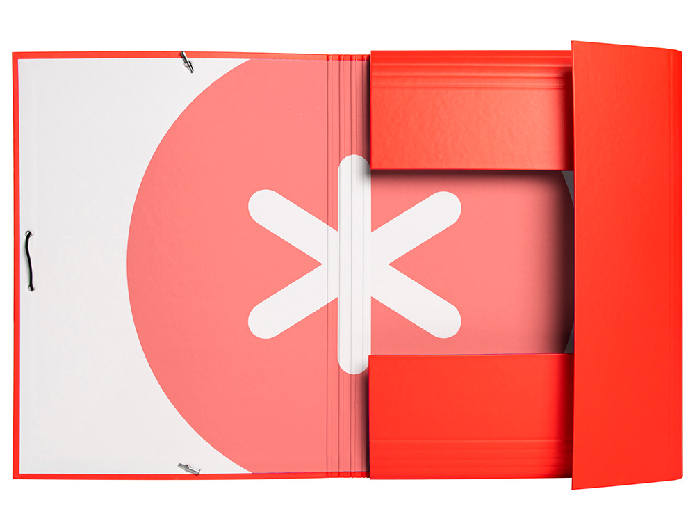 CARPETA LIDERPAPEL ANTARTIK GOMAS A4 3 SOLAPAS CARTON FORRADO TRENDING COLORES SURTIDOS