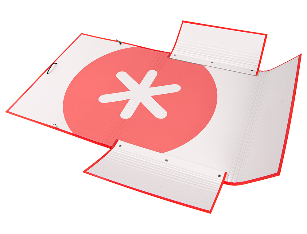 CARPETA LIDERPAPEL ANTARTIK GOMAS A4 3 SOLAPAS CARTON FORRADO TRENDING COLORES SURTIDOS