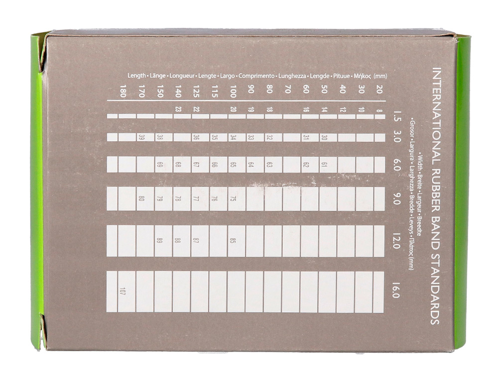 BANDAS ELASTICAS Q-CONNECT 100 GR 150X10 MM NUMERO 15