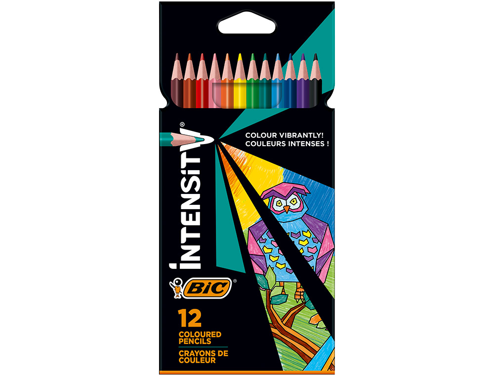 LAPICES DE COLORES INTENSITY CAJA DE 12 UNIDADES COLORES SURTIDOS