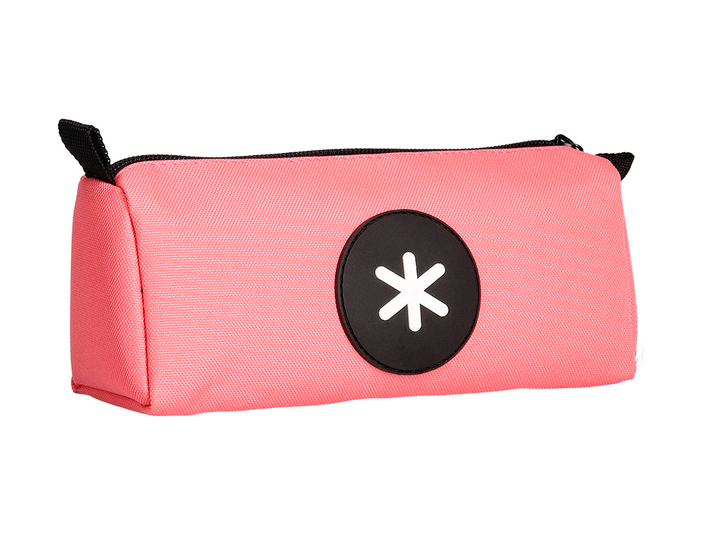 BOLSO ESCOLAR PORTATODO ANTARTIK TRIANGULAR CORAL 210X70X80 MM