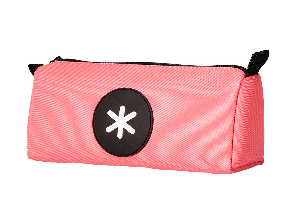 BOLSO ESCOLAR PORTATODO ANTARTIK TRIANGULAR CORAL 210X70X80 MM