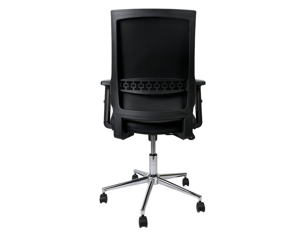 SILLA GIRATORIA Q-CONNECT RESPALDO MEDIO DE SIMILPIEL REGULABLE EN ALTURA 980+100X630X625 MM COLOR