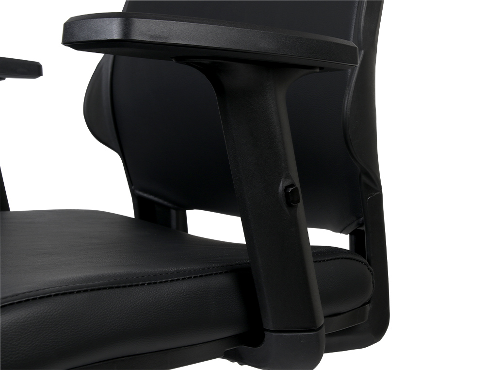 SILLA GIRATORIA Q-CONNECT RESPALDO MEDIO DE SIMILPIEL REGULABLE EN ALTURA 980+100X630X625 MM COLOR