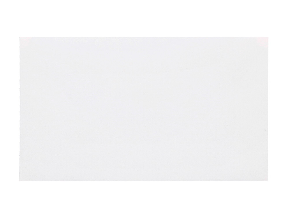 SOBRE LIDERPAPEL BLANCO CON FONDO 95X162 MM ENGOMADO SOLAPA DE PICO PAQUETE DE 25 UNIDADES