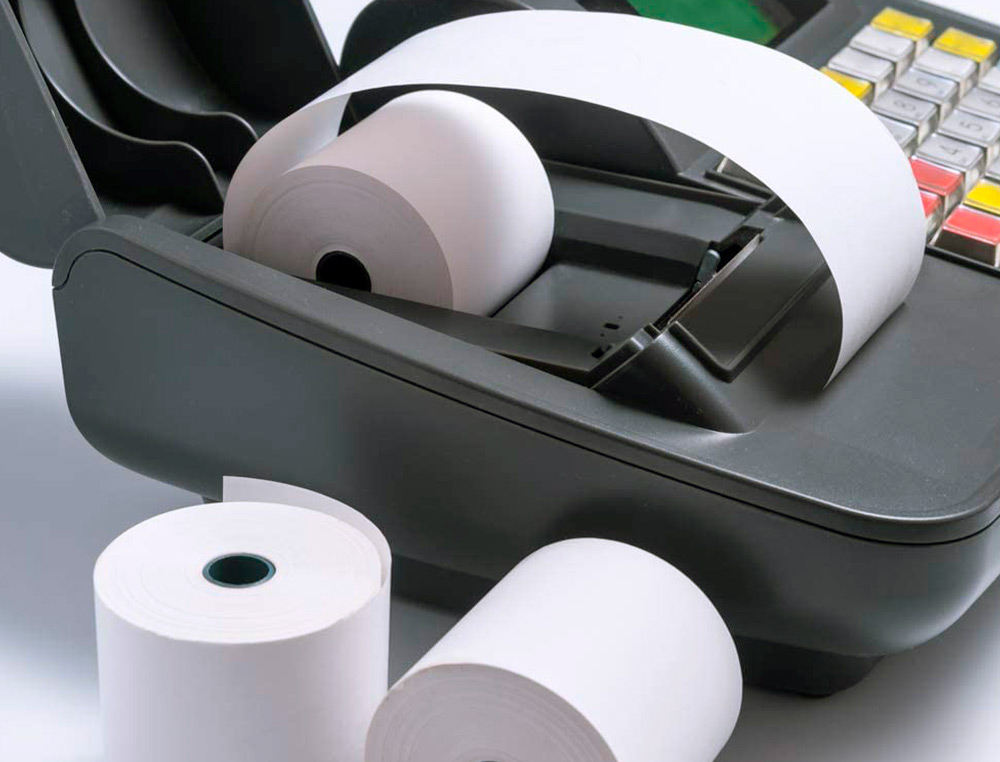 ROLLO SUMADORA TERMICO Q-CONNECT 80 MM ANCHO X 80 MM DIAMETRO SIN BISFENOL A PAPEL DE 70 G/M2