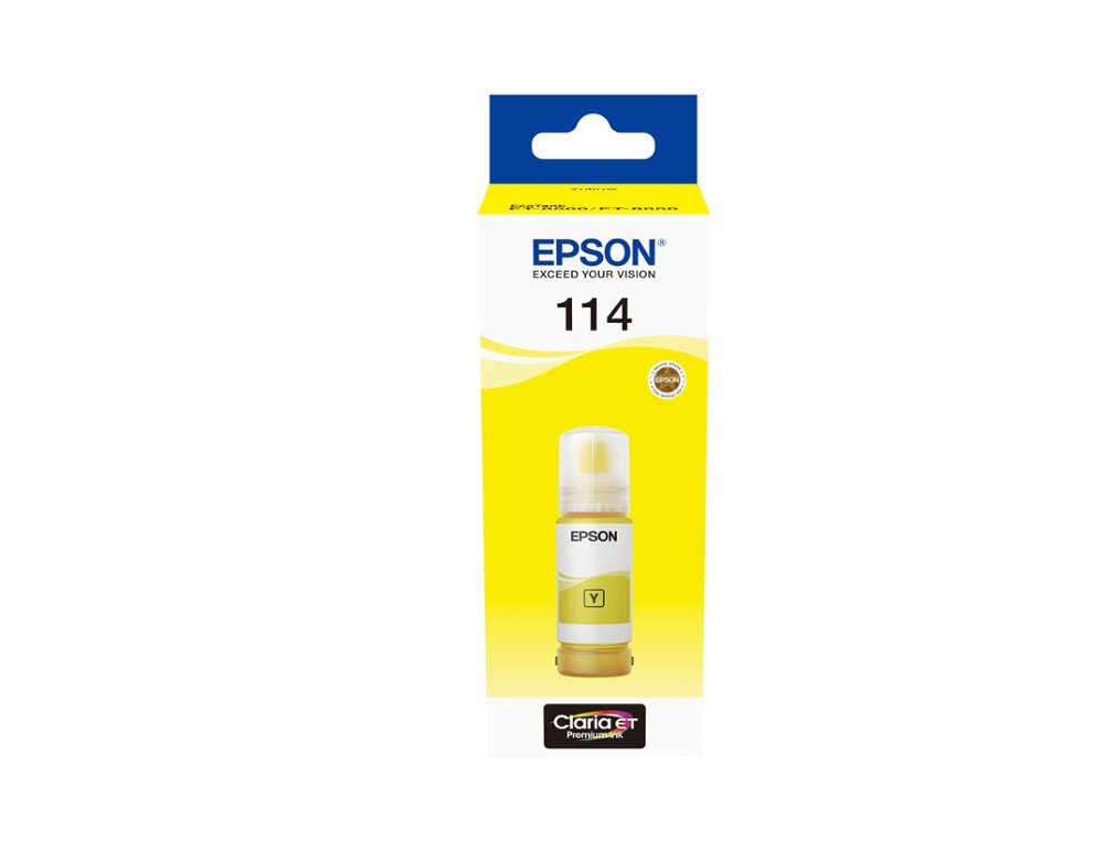 TINTA EPSON T114 ECO TANK ET-8500 / 8550 AMARILLO BOTELLA 70 ML