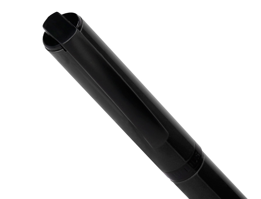 ROLLER BELIUS TURBO ALUMINIO COLOR NEGRO TINTA AZUL CAJA DE DISEÑO