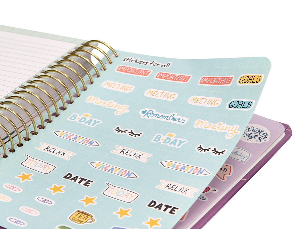 AGENDA ESCOLAR LIDERPAPEL CURSO 23-24 COLLEGE CLASSIC LINES MINI BILINGUE DIA PAGINA CARTON FORRADO ESPIRAL