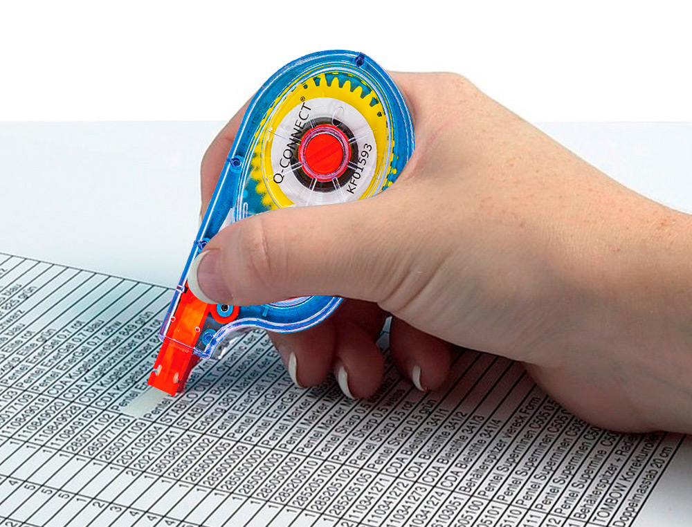 CORRECTOR Q-CONNECT CINTA BLANCO 5 MM X 8 M