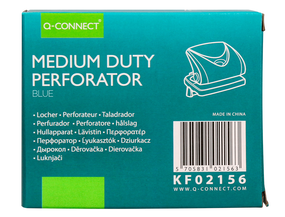 TALADRADOR Q-CONNECT KF02155 AZUL ABERTURA 2 MM CAPACIDAD 20 HOJAS