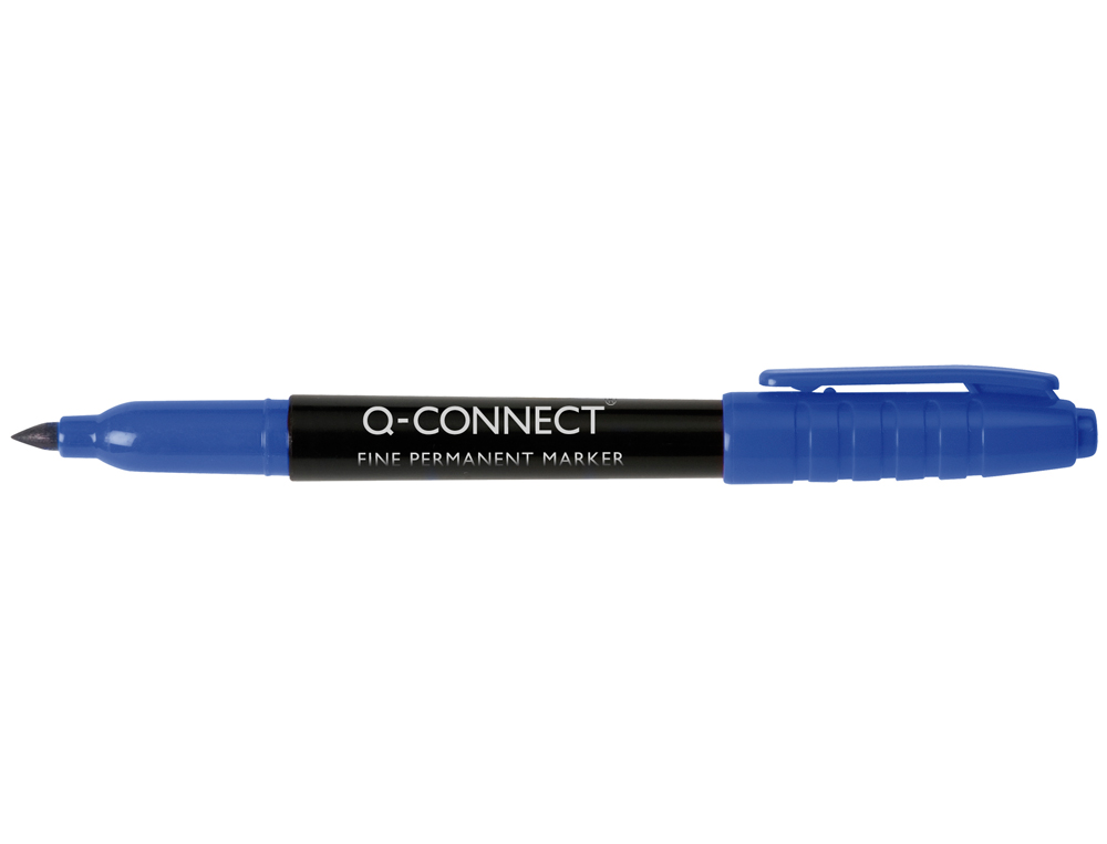 ROTULADOR Q-CONNECT PARA CD/DVD PUNTA FIBRA PERMANENTE AZUL PUNTA REDONDA 1 MM