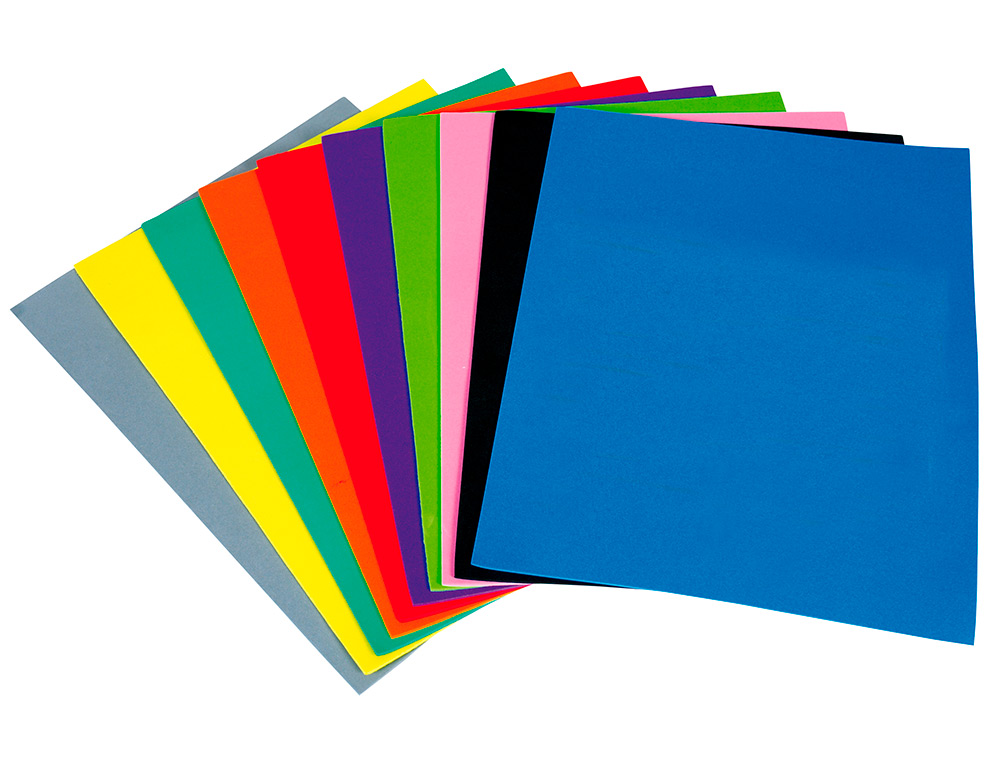 GOMA EVA LIDERPAPEL 50X70CM 60G/M2 ESPESOR 1.5MM BLANCO