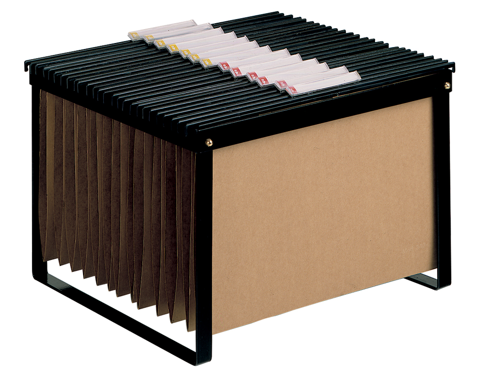 SOPORTE PARA CARPETAS COLGANTE Q-CONNECT NEGRO BASTIDOR DE SOBREMESA PARA CARPETAS TAMAO FOLIO Y DIN A4