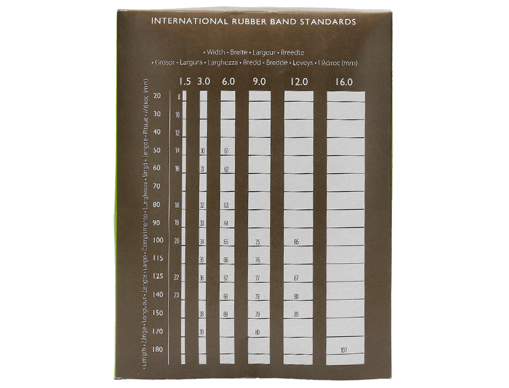 GOMILLAS ELASTICAS Q-CONNECT 1000 GR NUMERO 15 150 X 2 MM