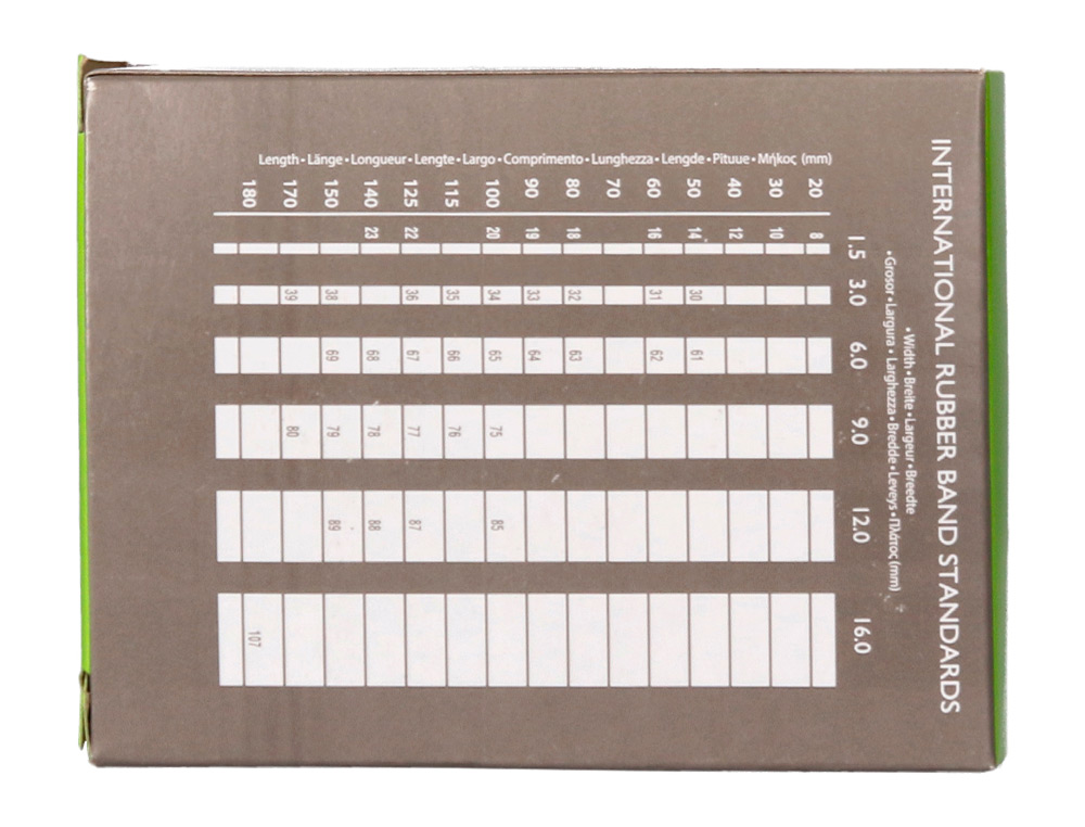 BANDAS ELASTICAS Q-CONNECT 100 GR 150X9 MM NUMERO 15