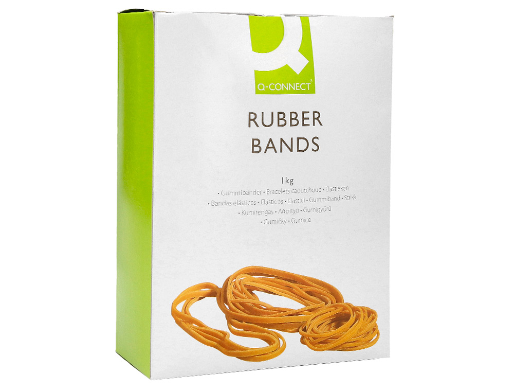 BANDAS ELASTICAS Q-CONNECT 1000 GR 150 X 9 MM NUMERO 15