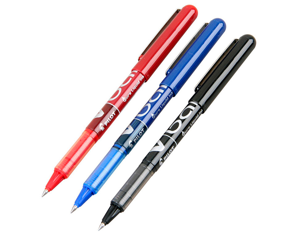 ROTULADOR PILOT ROLLER V-BALL AZUL 0.5 MM