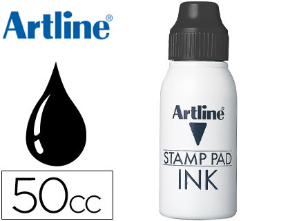 TINTA TAMPON ARTLINE NEGRA FRASCO DE 50 CC