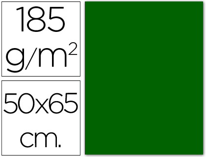 CARTULINA GUARRO VERDE BILLAR -50X65 CM -185 GR