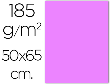 CARTULINA GUARRO LILA -50X65 CM -185 GR
