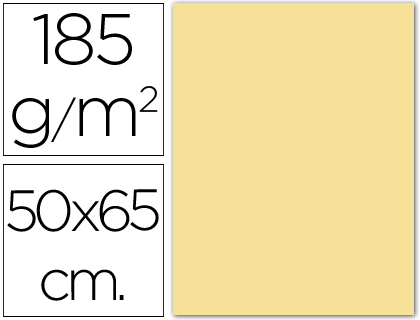 CARTULINA GUARRO CREMA -50X65 CM -185 GR