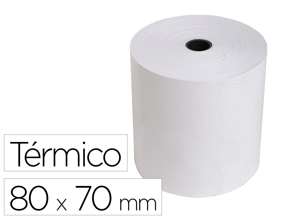 ROLLO SUMADORA EXACOMPTA TERMICO 80 MM X 80 MM 55 G/M2 SIN BISFENOL A