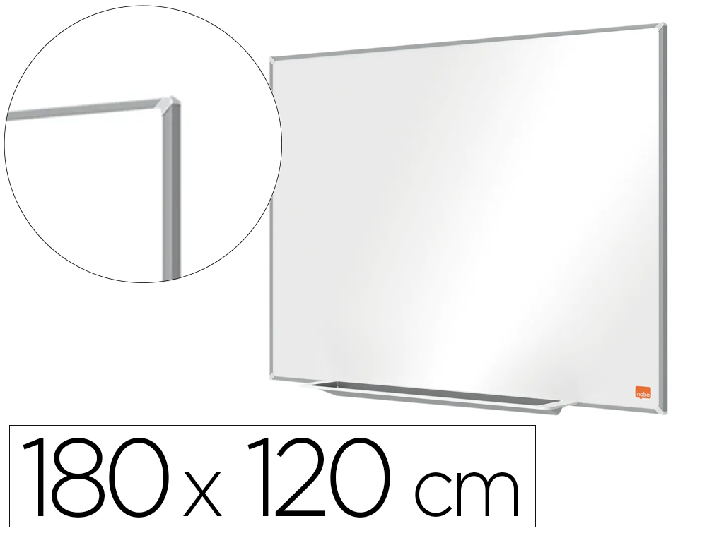 PIZARRA BLANCA NOBO NANO CLEAN IP PRO LACADA MAGNETICA 1800X1200 MM