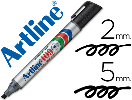ROTULADOR ARTLINE MARCADOR PERMANENTE 109 NEGRO -PUNTA BISELADA