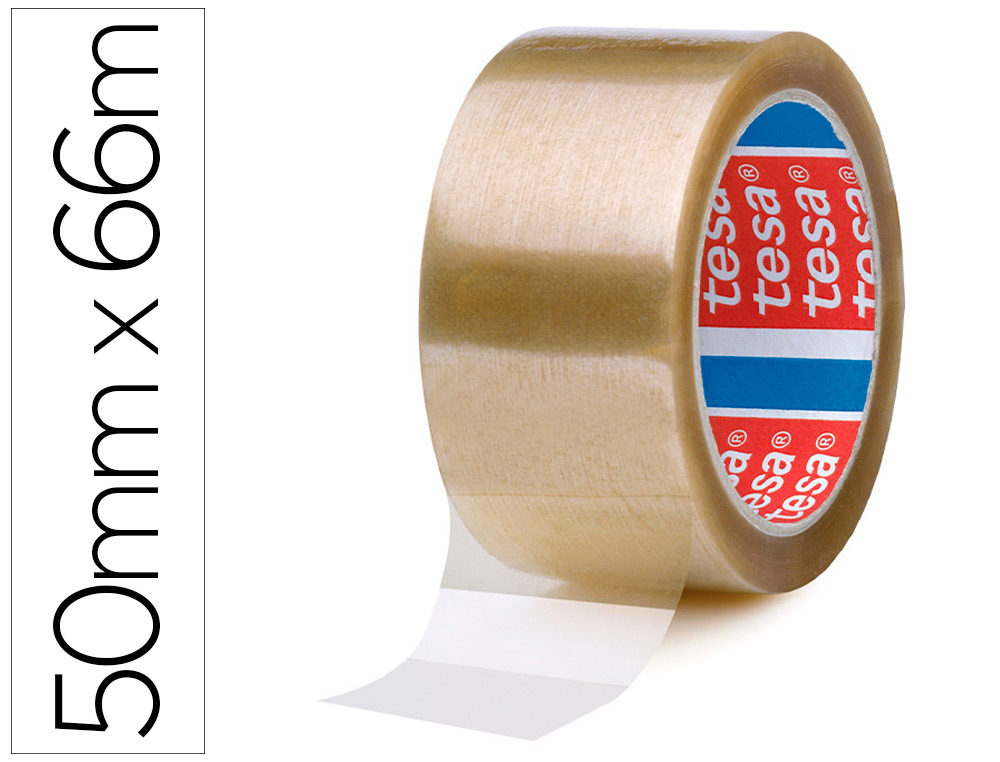 CINTA ADHESIVA TESA PP TRANSPARENTE 66 MT X 50 MM -PARA EMBALAJE